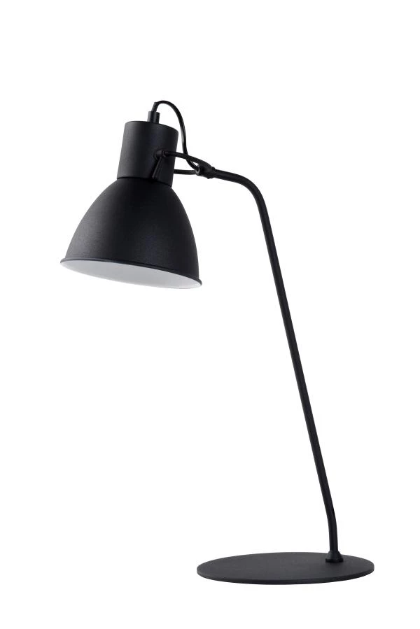 Lucide SHADI - Bureaulamp - Ø 20 cm - 1xE14 - Zwart - uitgezet